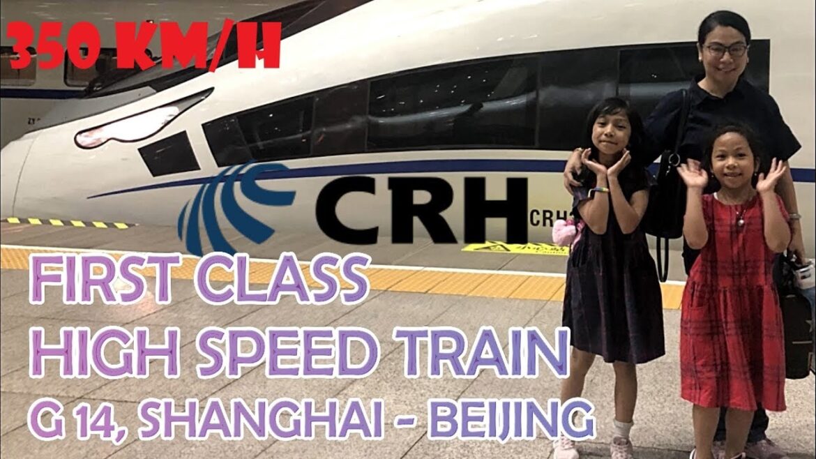 First Class China High Speed Train From Shanghai to Beijing