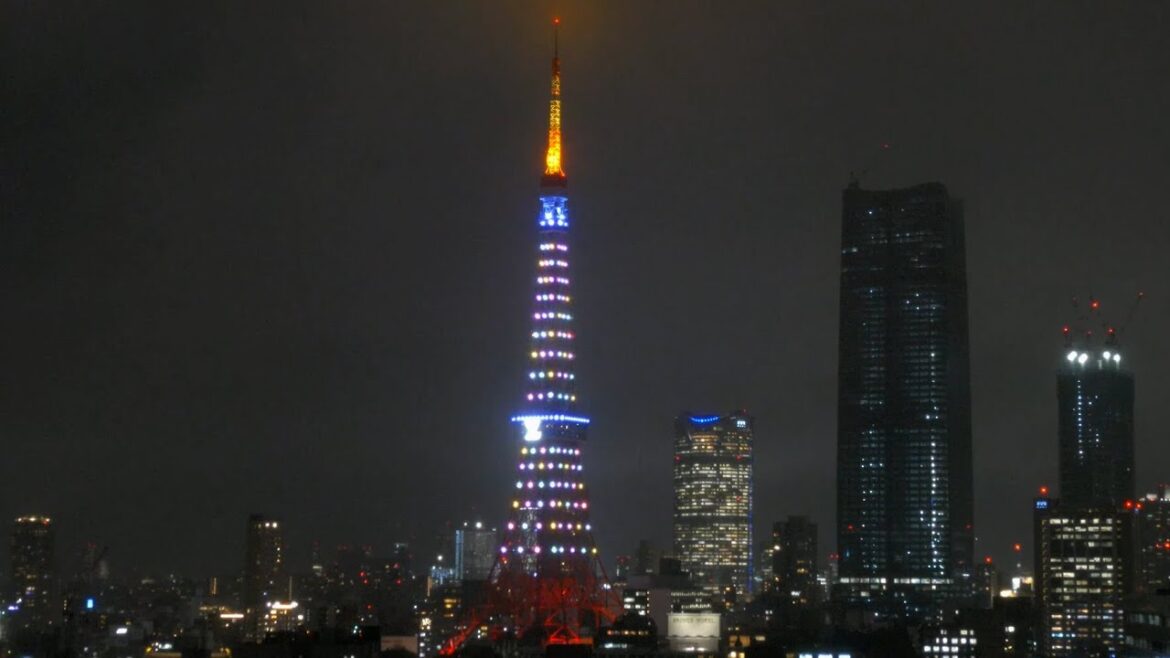 4K LIVE 「ルイ・ヴィトン × 草間彌生」特別ライトアップの東京タワーと虎ノ門・麻布台プロジェクト/2022.11.30-12.1 Tokyo Tower and Roppongi Hills 4K LIVE 「ルイ・ヴィトン × 草間彌生」特別ライトアップの東京タワーと虎ノ門・麻布台プロジェクト/2022.11.30-12.1 Tokyo Tower and Roppongi Hills