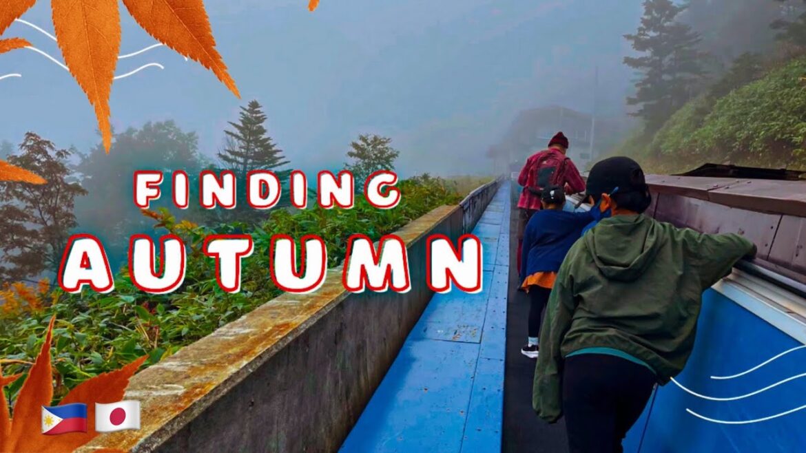 Finding our first Autumn of 2022 at Shiga Kogen Nagano Japan|Riding the skylator & lifter