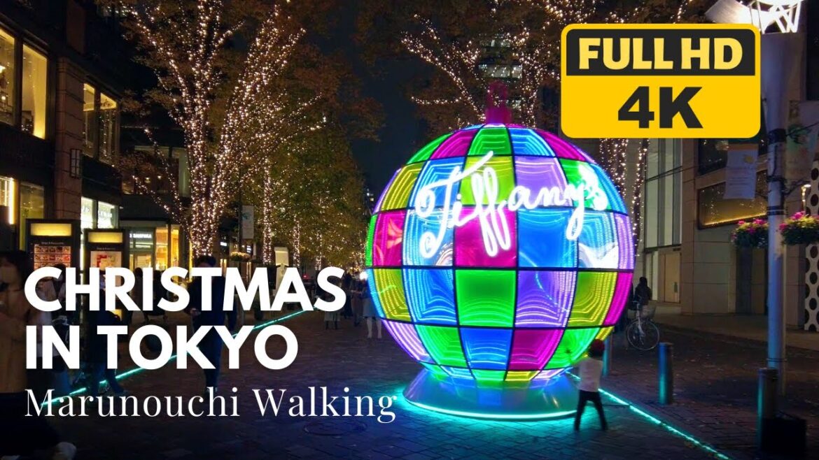 [4K/HDR] 1 Hour Walk in Marunouchi, Tokyo, Christmas Walking Tour, JAPAN