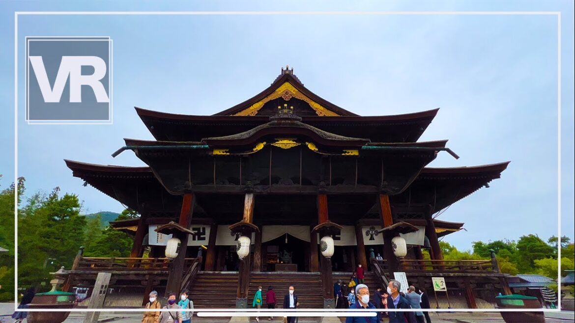 《 5.7K VR 高画質 [ 360°Japan Travel ]善光寺　長野県長野市　Nagano　VRゴーグル推奨