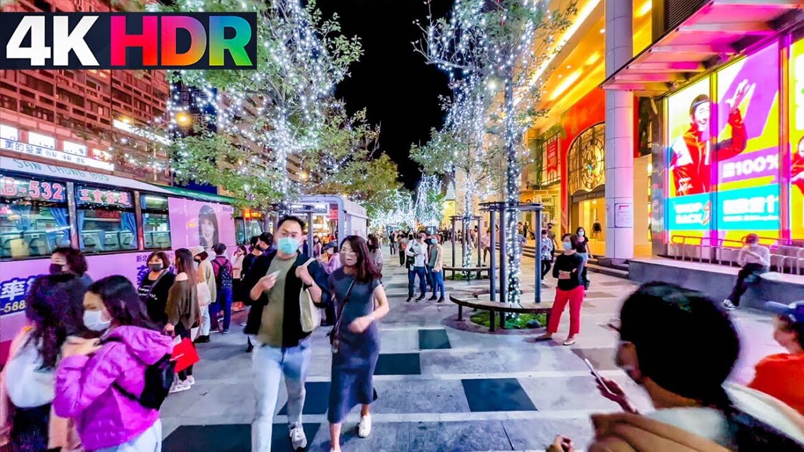 4K HDR 杜比視界｜iPhone 14 Pro 超廣角夜拍測試｜2022台北信義耶誕城 Taipei Xinyi Christmas Lights