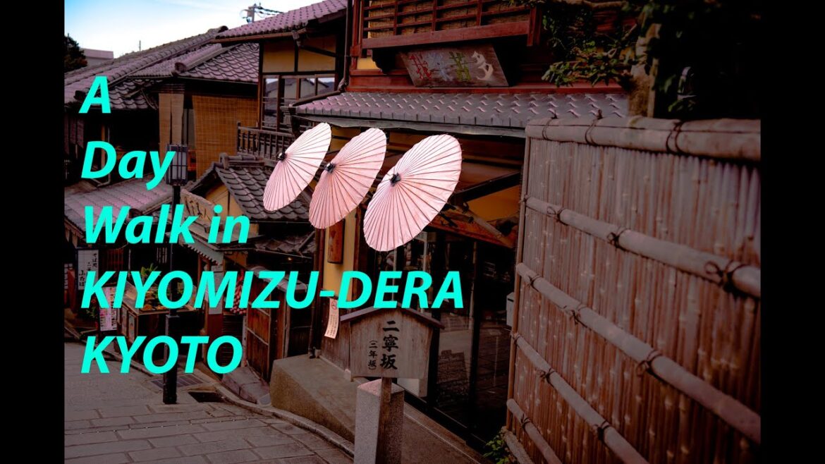 [4K] Walk in Kiyomizu-dera Kyoto at sunset