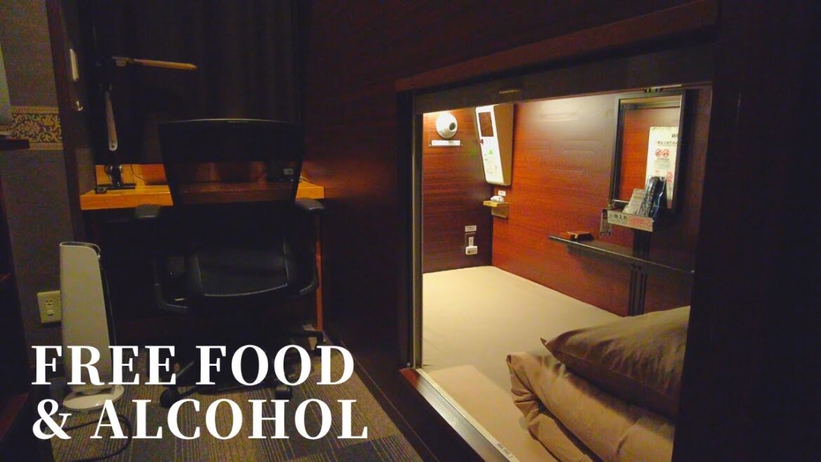 【Free Food & Alcohol】Stay at Capsule Hotel with Hot Spring in Japan | Anshin Oyado 【Free Food & Alcohol】Stay at Capsule Hotel with Hot Spring in Japan | Anshin Oyado