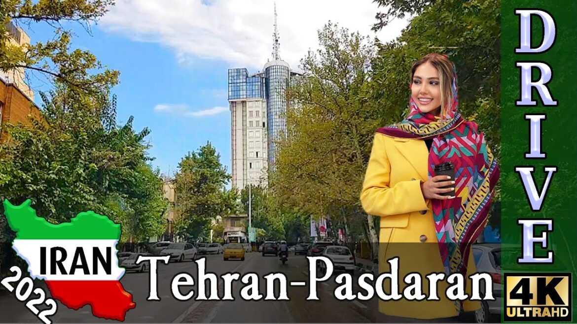 IRAN 4k, Driving in Iran, Tehran City, Tehran Street Drive, Pasdaran Street, Iran Virtual Drive IRAN 4k, Driving in Iran, Tehran City, Tehran Street Drive, Pasdaran Street, Iran Virtual Drive