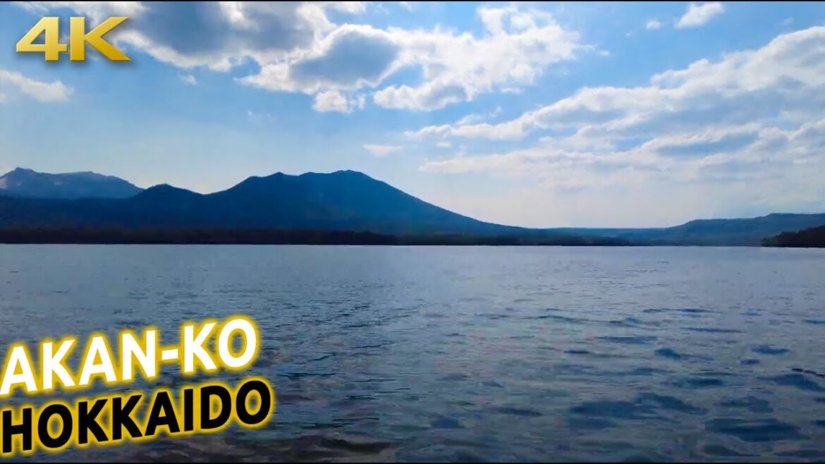 Hokkaido Lake Akan fast boat ride and walk in Japan [4K]
