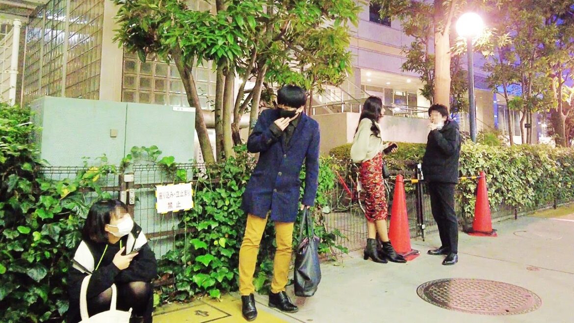 [4K] KABUKICHO Street Girls, Night Bicycle Tour, Tokyo Nightlife, Japan, 歌舞伎町, 大久保公園