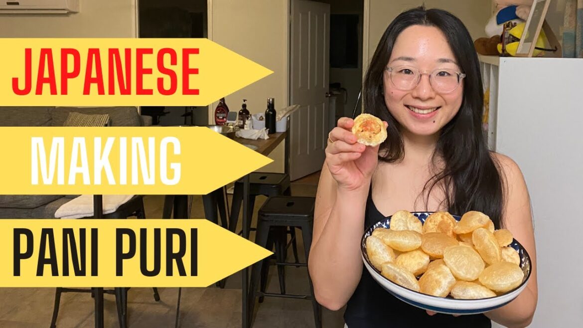 Japanese wife making Pani Puri for 1st time // Nepal famous street food