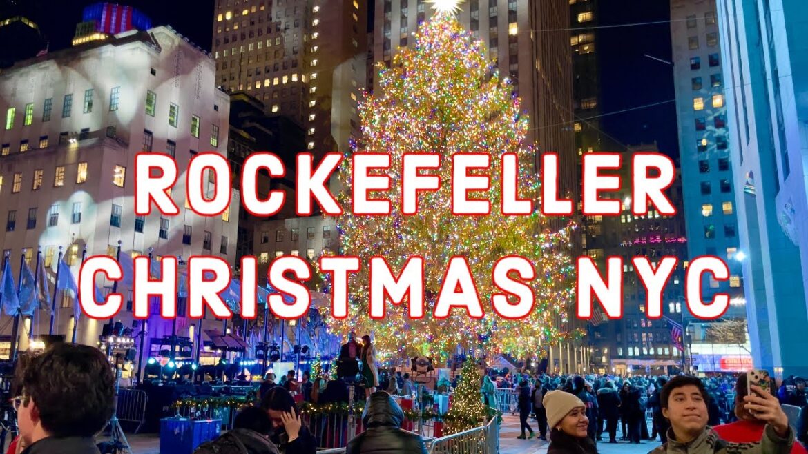 [4k UHD] 🎄✨Rockefeller Center Christmas Tree 2022✨New York City🍎