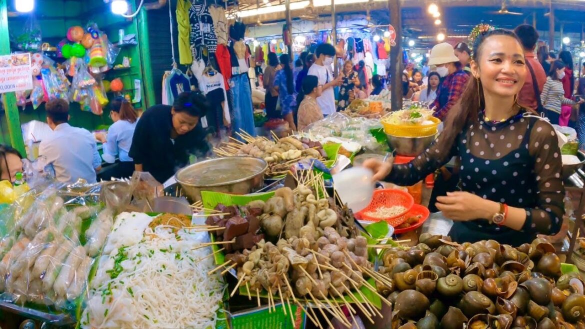 Cambodian Street Food | Delicious Hot pork, Skewer, Snack, Sail, Noodles & More @ BKK Market Cambodian Street Food | Delicious Hot pork, Skewer, Snack, Sail, Noodles & More @ BKK Market