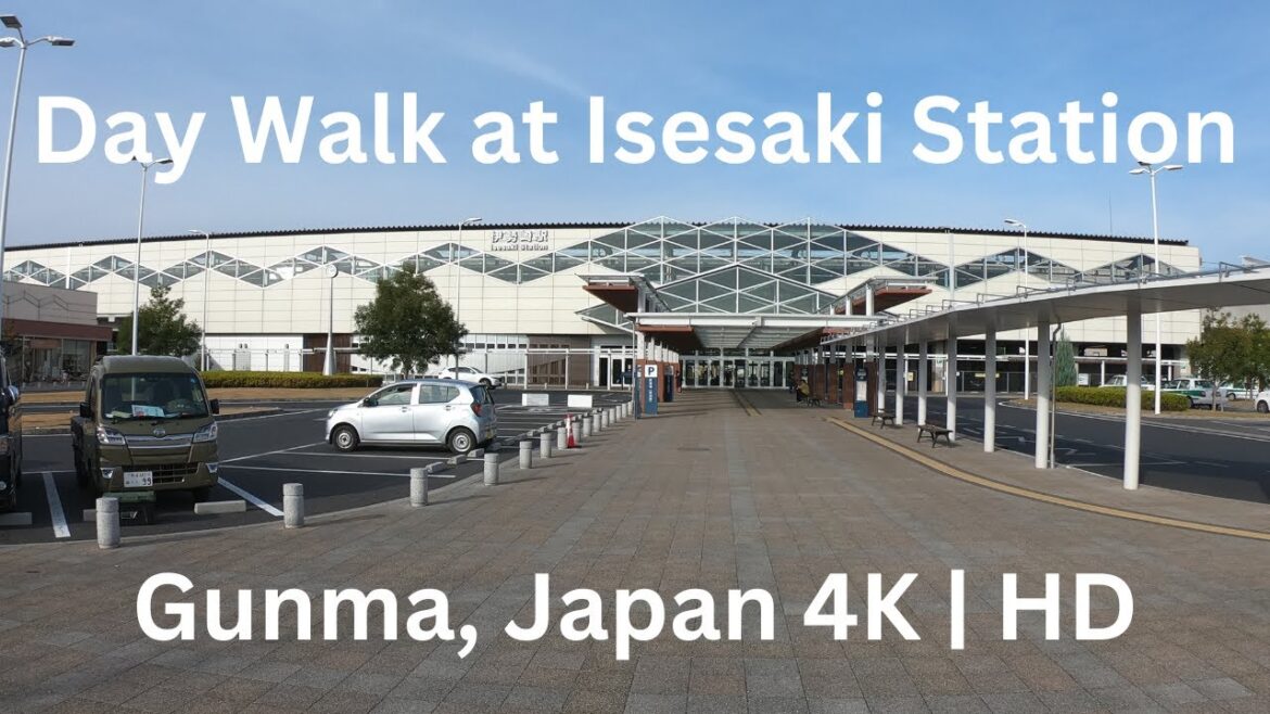 Day Walk at Isesaki Station, Gunma, Japan | 4KHD