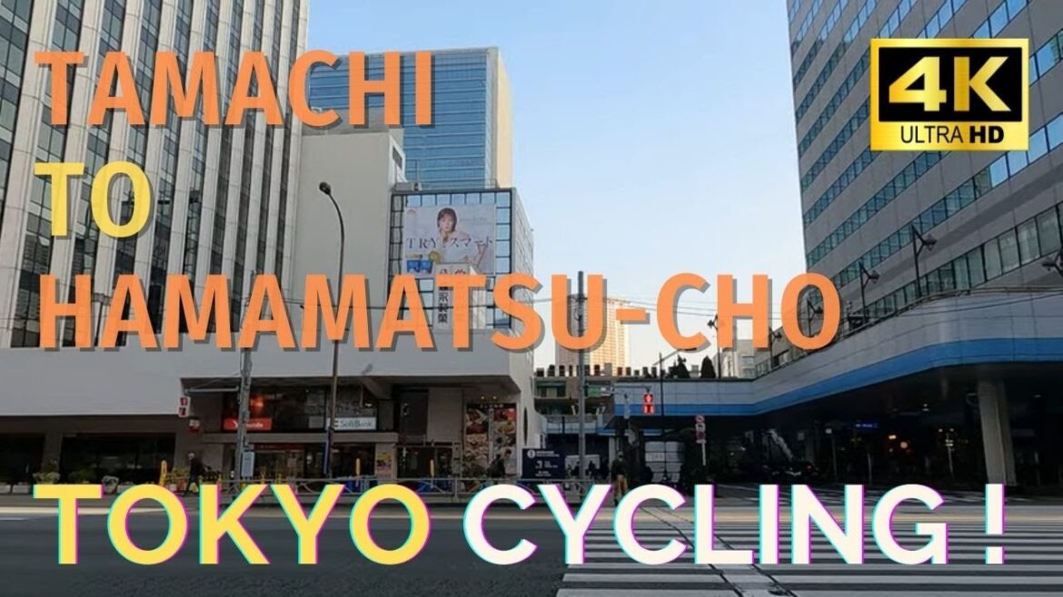 【4K】Tokyo Yamanote Cycling Challenge #26 from JR Tamachi To JR Hamamatsu-cho!