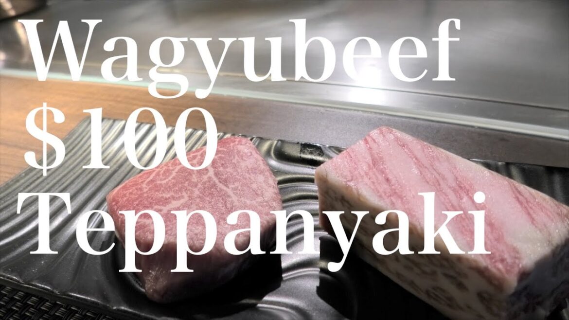 $100 Wagyu Teppanyaki steak course in Tokyo - 4K #teppanyaki