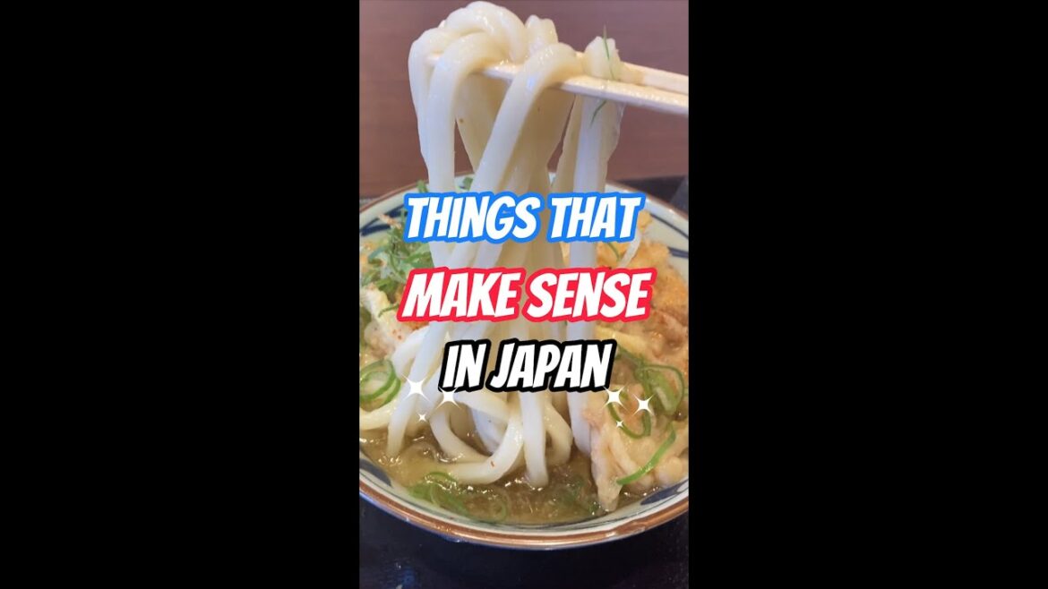 Things that make sense in Japan. #shorts #udon Things that make sense in Japan. #shorts #udon