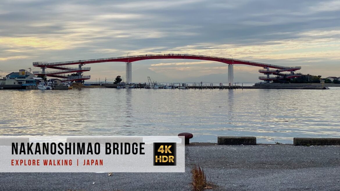 Nakanoshima Bridge ｜Walking in Japan 4K