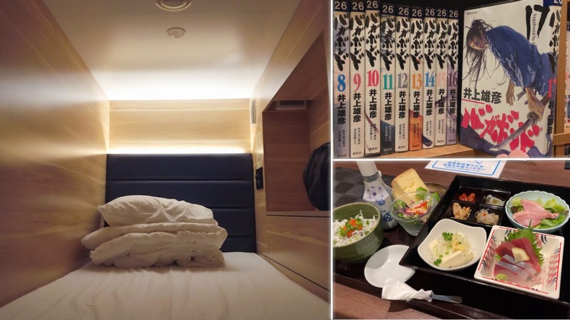 Japan's Capsule Hotel with Hot Springs and Mangas near Narita Airport | Soranoyu Spa Resort