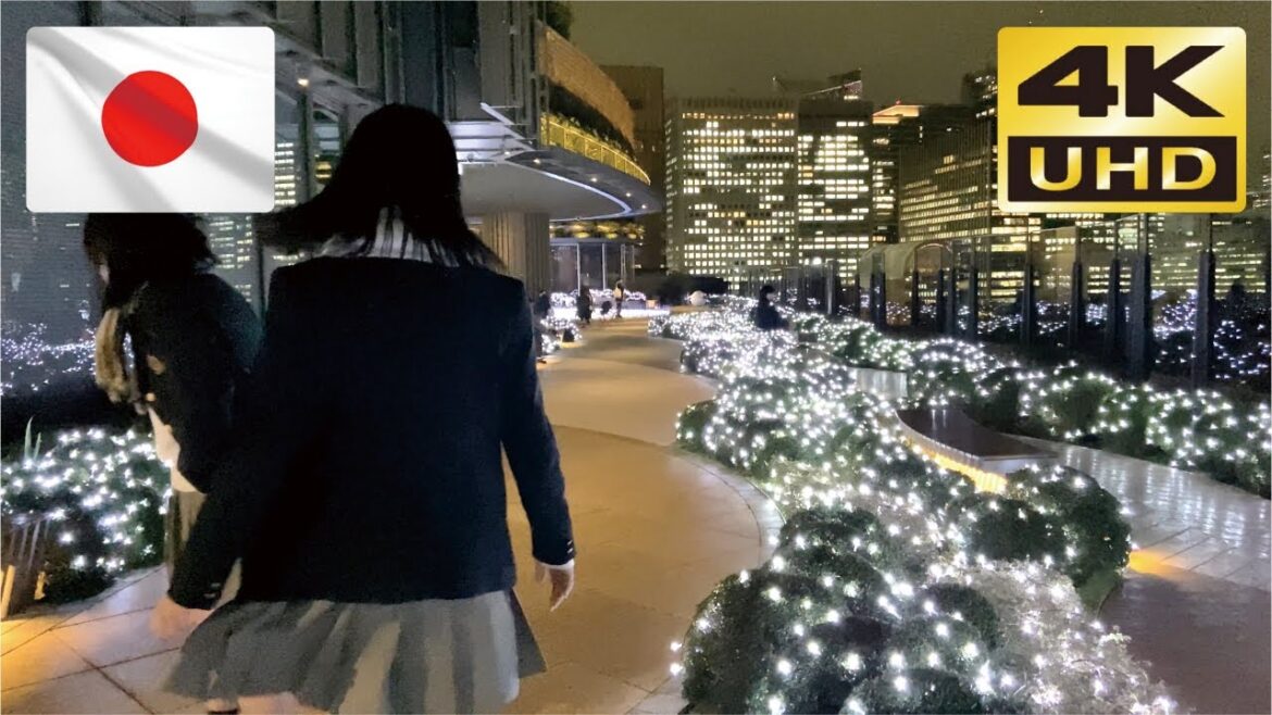 【4K JAPAN WALK】東京イルミネーション2022 日比谷パークビューガーデン【Christmas Lights in Japan】