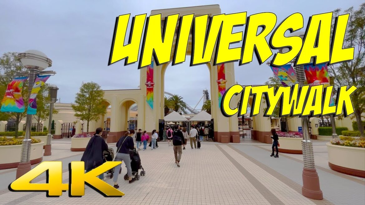4K JAPAN | UNIVERSAL CITYWALK OSAKA - Walkabout