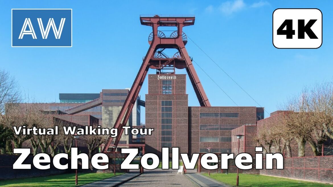 [4K] Virtual Tour of Zeche Zollverein | UNESCO World Heritage Site | Essen, Germany
