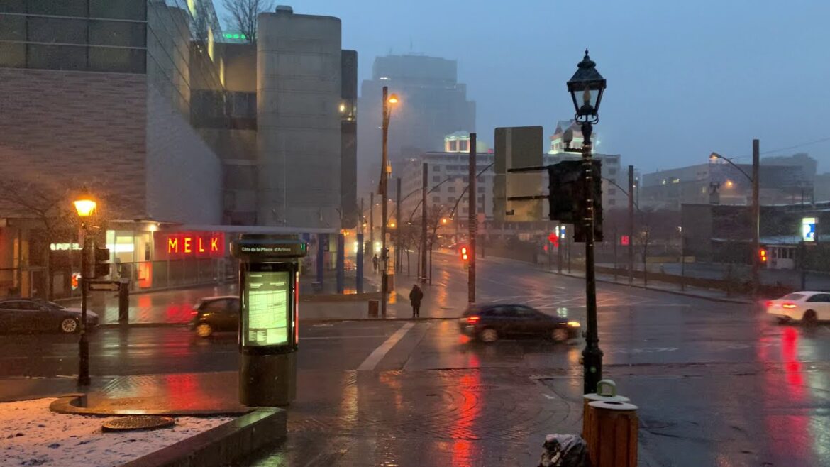 Montreal, First Widespread Snowfall – PART 3 || Winter 2020/2021 || Walking Tour Downtown Montreal Montreal, First Widespread Snowfall - PART 3 || Winter 2020/2021 || Walking Tour Downtown Montreal