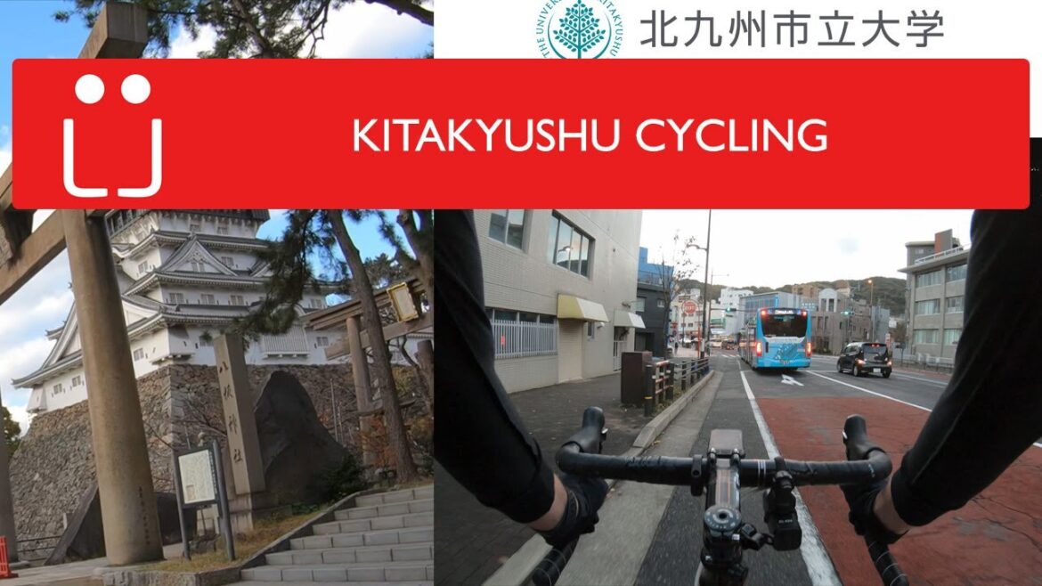 Cycling in Kitakyushu - Kokura Castle, The University of Kitakyushu, Riverwalk & More