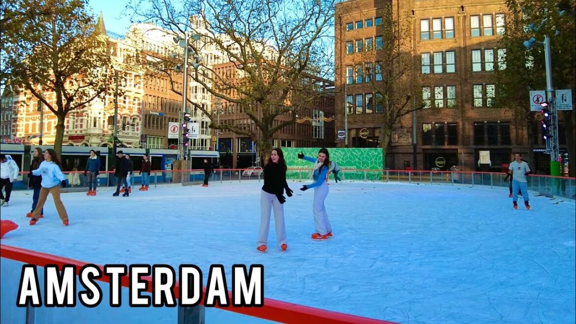 🇳🇱 First Winter❄️Day in Amsterdam. Christmas Preparation Walking Tour 2022