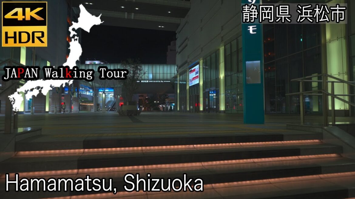 [4K HDR] Hamamatsu Station North Side at Night | 静岡県浜松市 浜松駅北側