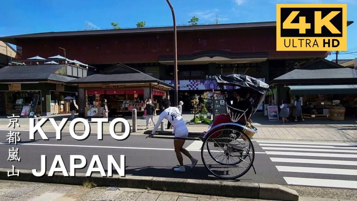 4K KYOTO JAPAN   Kyoto Arashiyama Shopping Street Walking  Tour |  京都嵐山 2022