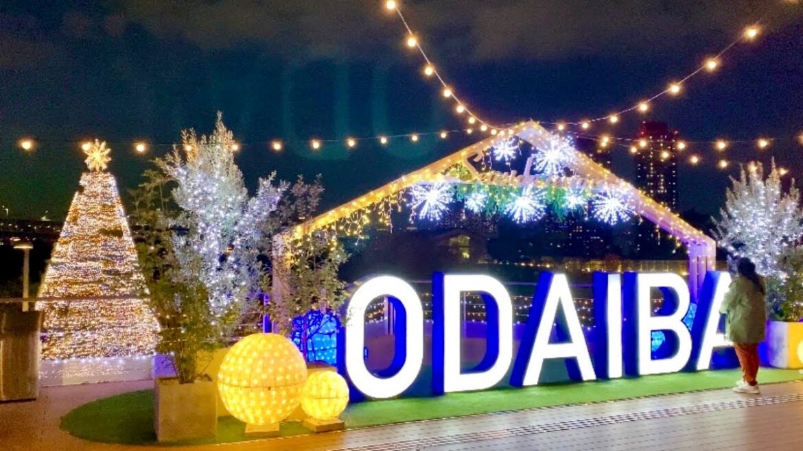 【4K】Tokyo Christmas Lights 2021 - Odaiba