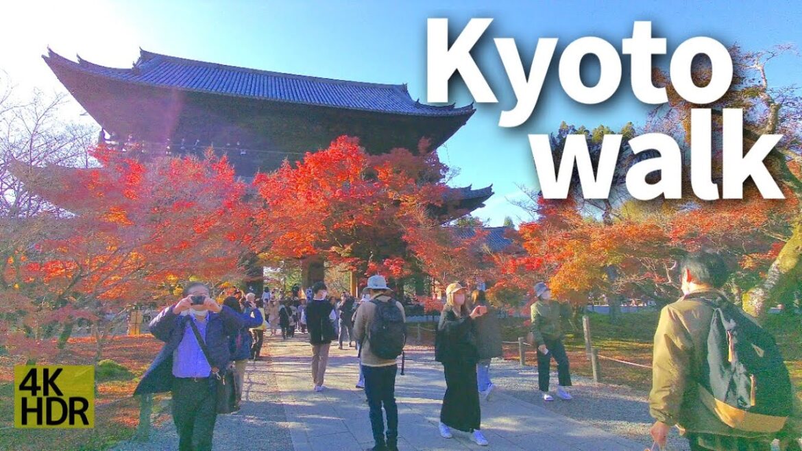 [Kyoto Japan walk] Autumn leaves of popular spots Nanzenji and Suirokaku [4K]京都散策/南禅寺と水路閣の紅葉から永観堂