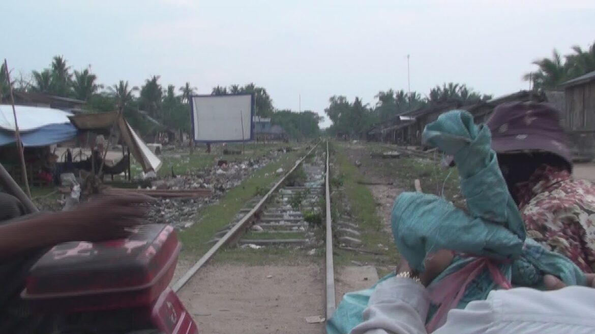 Bamboo train trip in Cambodia, Pursat province