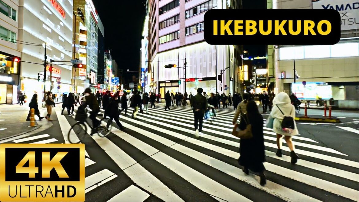 TOKYO, JAPAN 🇯🇵 [4K] Ikebukuro — 1 HOUR Walking Tour — DECEMBER 2022