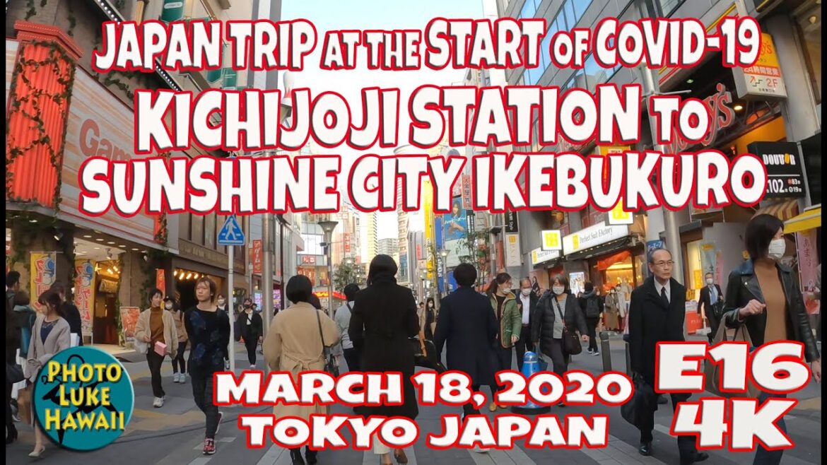 Kichijoji Station to Sunshine City E16 March 18, 2020 Tokyo Japan Trip at the Start of Covid 19 Kichijoji Station to Sunshine City E16 March 18, 2020 Tokyo Japan Trip at the Start of Covid 19