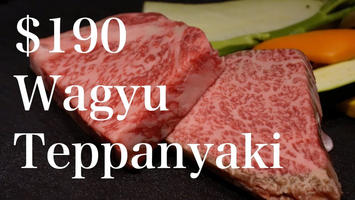 $190 Wagyu Teppanyaki steak course in Yokohama - 4K #teppanyaki