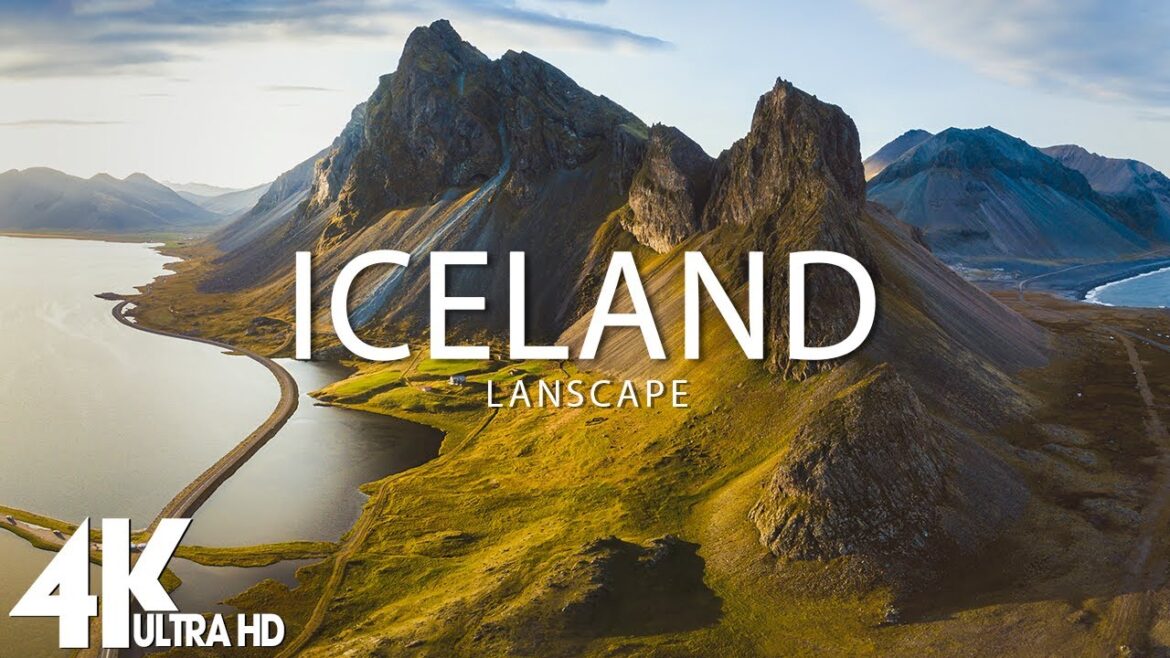 FLYING OVER ICELAND (4K UHD) - Relaxing Music Along With Beautiful Nature Videos - 4K Video UltraHD