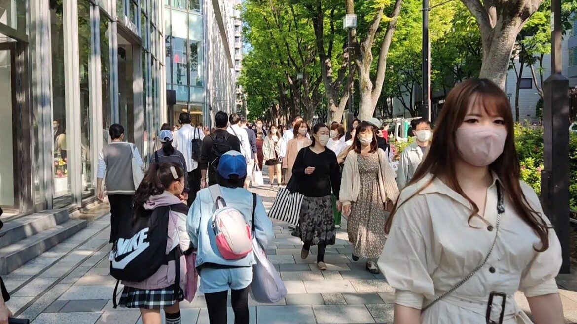 Golden Week Vacation 1st day tour. In front of Yoyogi National Stadium ~ Omotesando. May 2022, Tokyo Golden Week Vacation 1st day tour. In front of Yoyogi National Stadium ~ Omotesando. May 2022, Tokyo