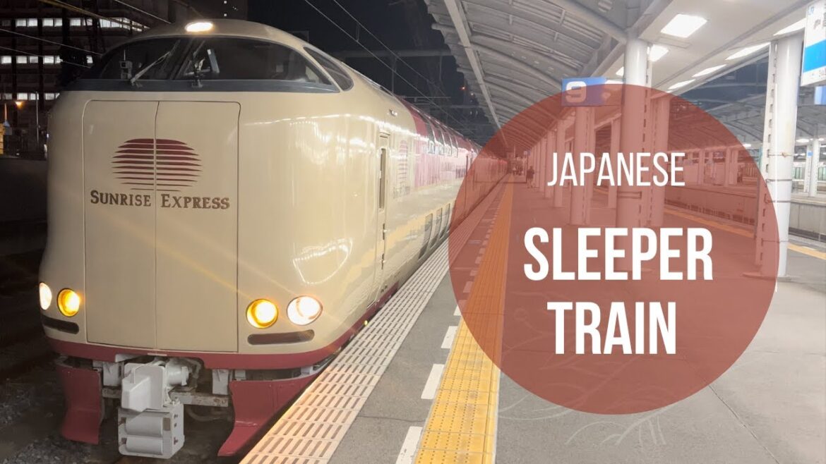 Japan's Sleeper Train😴Enjoy the beautiful scenery of the Seto Inland Sea from the train window!