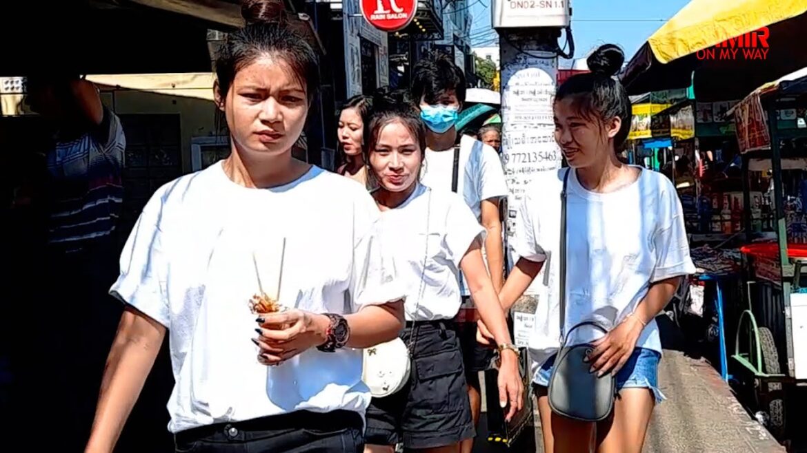 Street Market Area Walk Tour in Yangon Myanmar