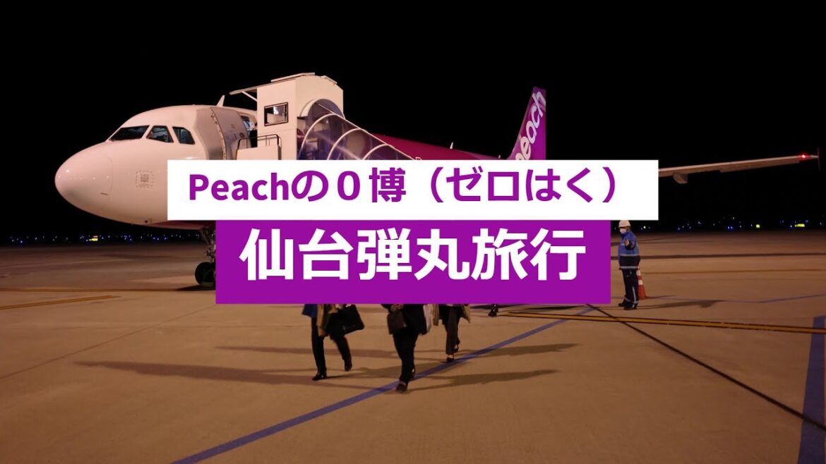 ＃153【旅行】【航空機】Peachの０博（ゼロはく）/仙台弾丸旅行/仙台の有名どころでまた、まさかの「えっ⁈」/LCCのPeachでもビジネスラウンジが使えるの⁈/仙台（SDJ）→関空（KIX）/