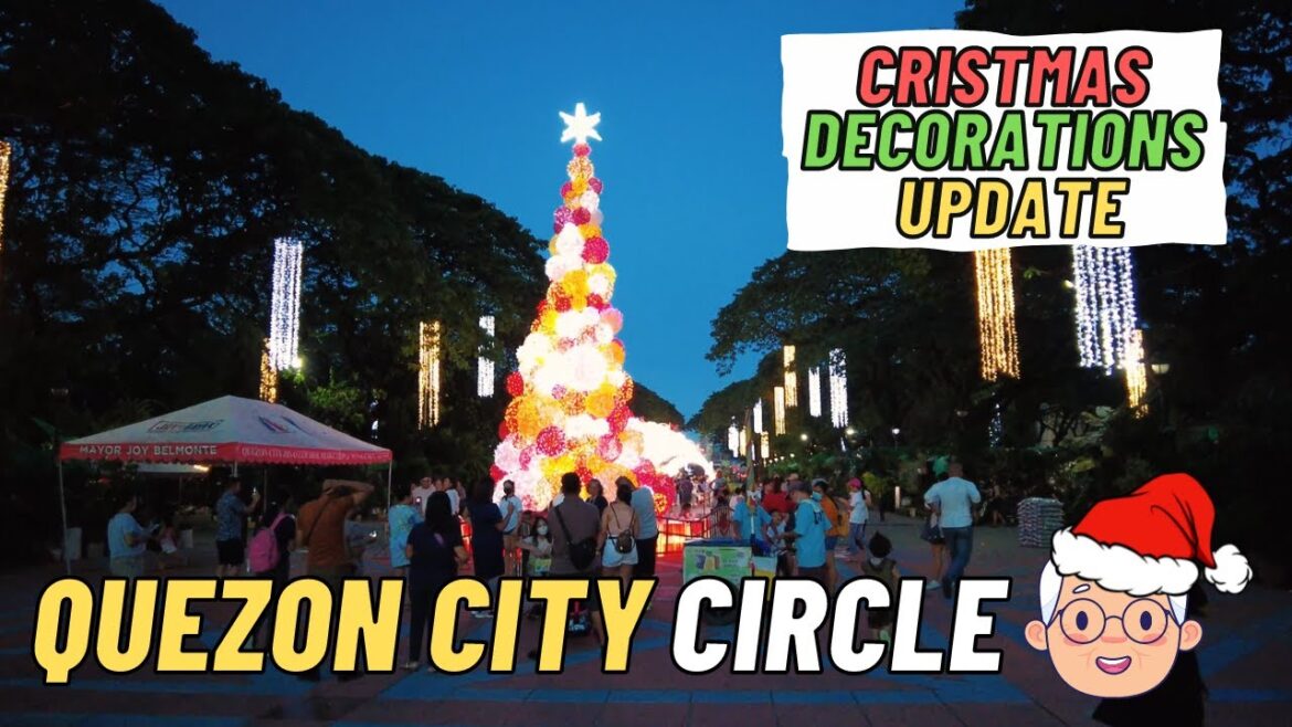 [4K] Walking Tour - QUEZON CITY MEMORIAL CIRCLE I  December 2022 Christmas Decorations Update
