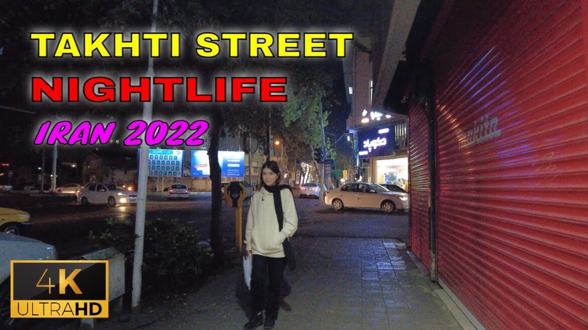 [4K] IRAN 2022 - Takhti St. Nightlife Walking Tour in Rasht City