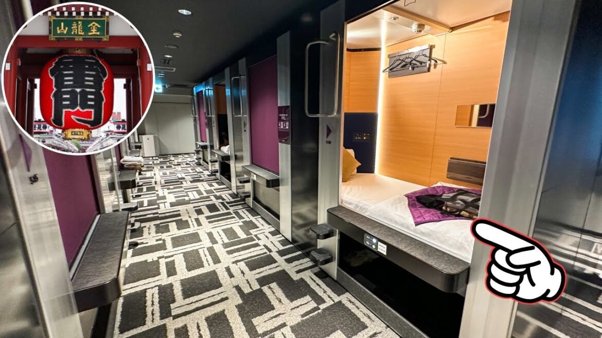 Cheap but Spacious Capsule Hotel Experience 😴🛌 Asakusa, Tokyo, Japan 🇯🇵 カプセルホテル 浅草 MyCUBE by MYSTAYS