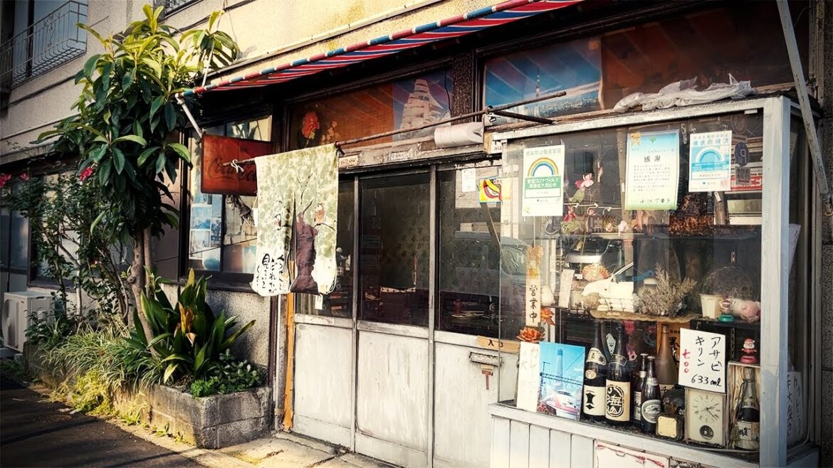 深夜1時半開店の激渋食堂で朝呑み！下町で300円カレーを一人食べて飲む。【東京で呑む③】【菊屋・墨田区】Drinking and Eating at restaurant. ,Tokyo Japan.