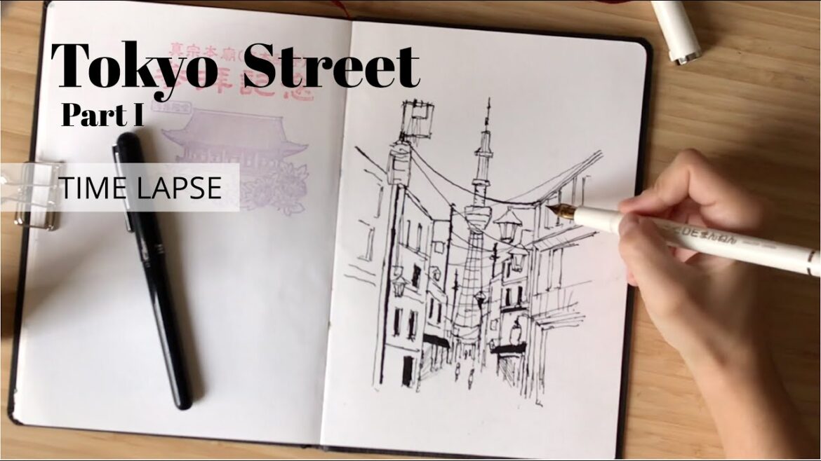 SKETCH TIMELAPSE: Tokyo Street - Part 1