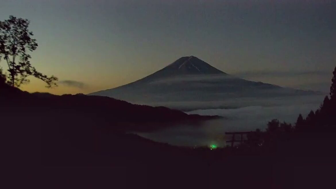 Mt  Fuji Time Lapse Video from Lake Kawaguchi Fujiyama Live Camera 38 in 2022 11