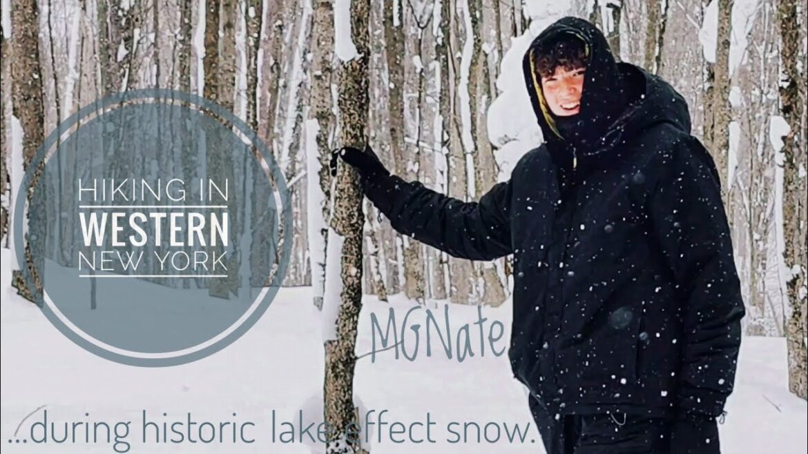 Hiking in Western New York during the historic lake effect snowstorm.