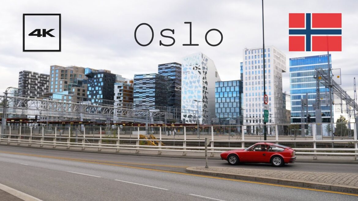 4k Oslo, Norway walk tour. Free pov video.