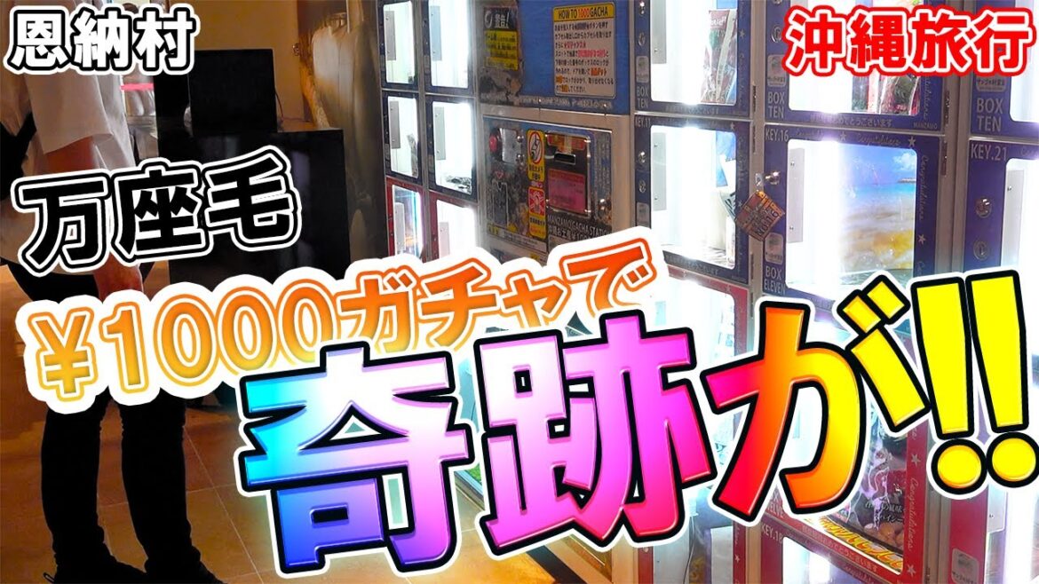 【沖縄旅行】話題の沖縄お土産ガチャ！新しくなった万座毛が綺麗すぎた。