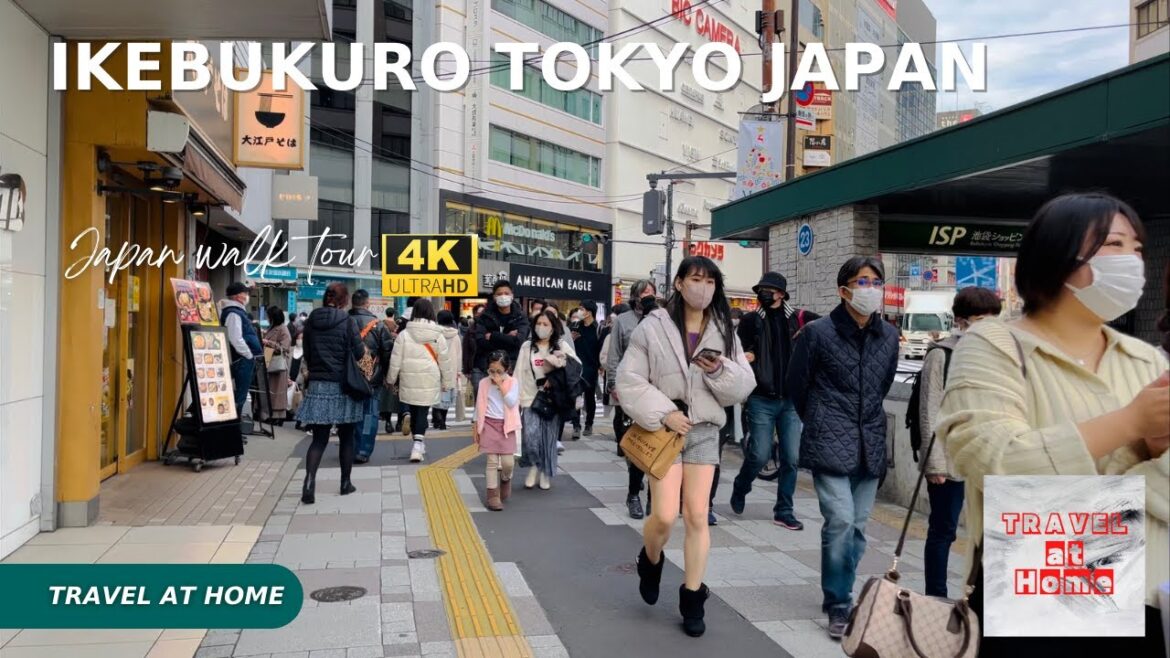 [4KHDR]Japan 4k walk 2022 | Travel at home Sunday Walk in Ikebukuro Tokyo Japan