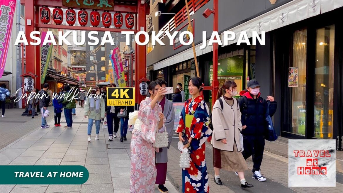 [4KHDR]Japan 4k walk 2022 | Travel at home Walk in Asakusa Tokyo feel traditional Japanese culture